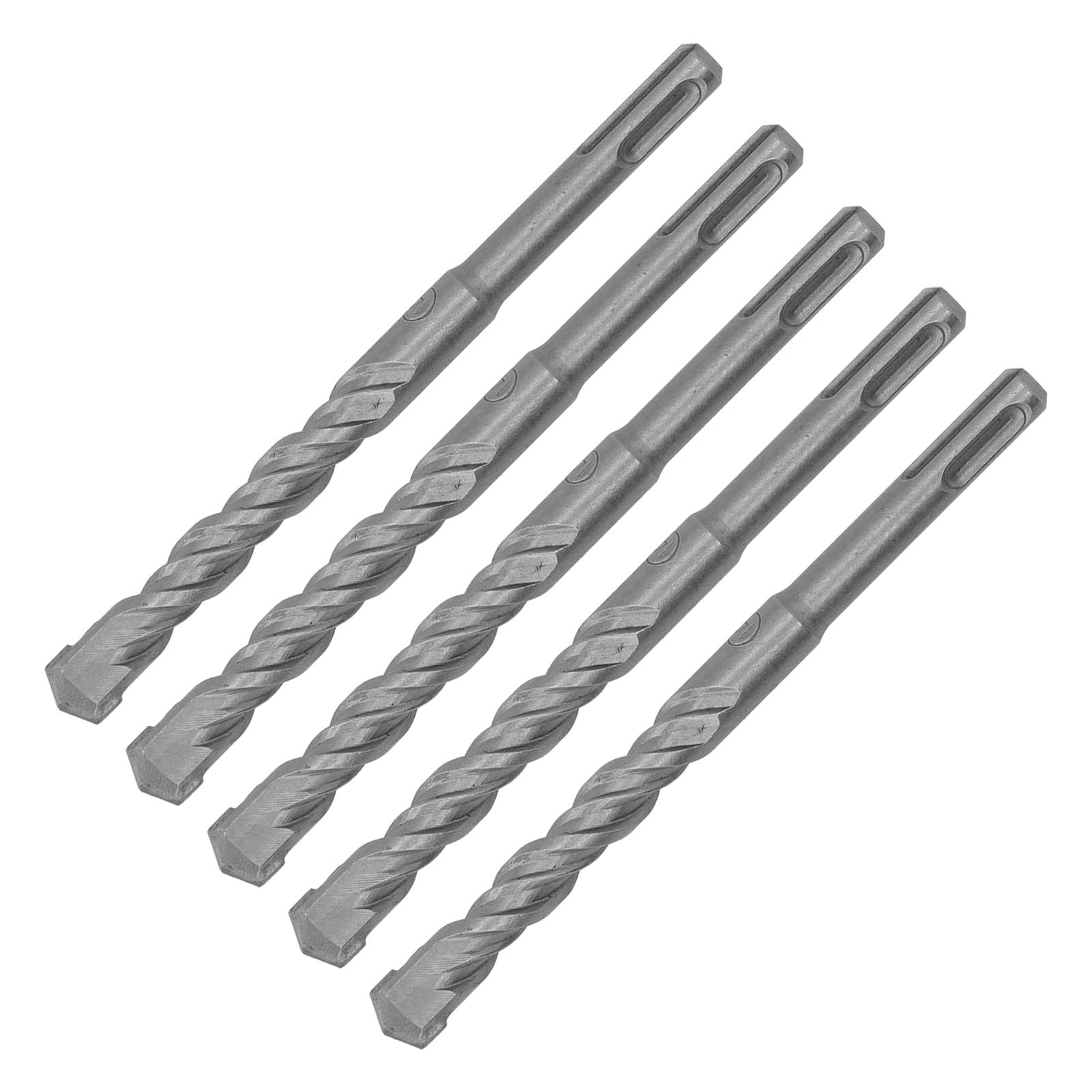 5 Stück Bohrhammer-bohrer, 160 Mm Länge, 2 Schneiden, Selbstzentrierend, Hartmetallspitze, Schlagbohrer Für Ziegel, Stein, Beton, 14 Mm / 0,55 Zoll