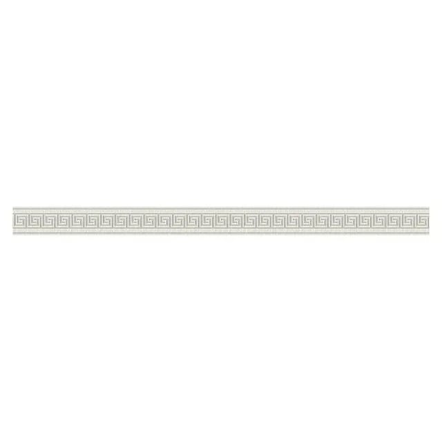 A.S. Création Borte selbstklebend Mäander 10,05 m x 4 cm Weiß-Grau