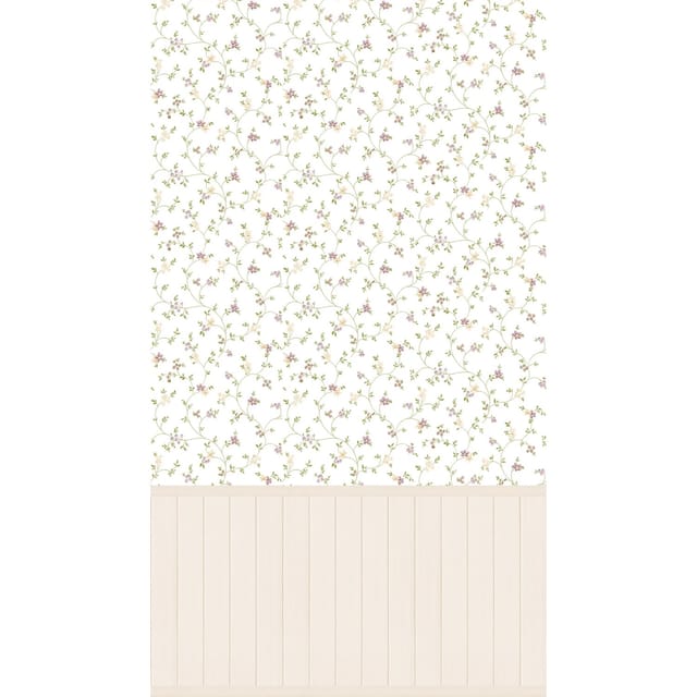 A.S. Création Vliestapete Wallpanel Blümchen Creme