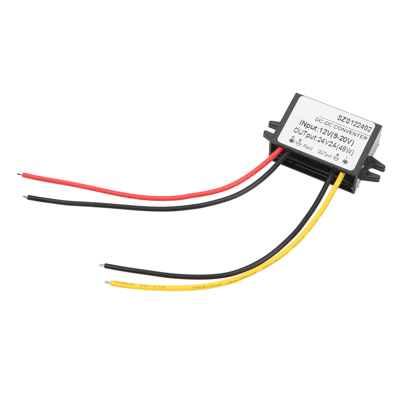 Dc/dc-aufwärtswandlermodul, Ip67 Wasserdichtes Pp-gehäuse, Spannungswandlermodul, 12 V 9–20 V Auf 24 V, 2 A