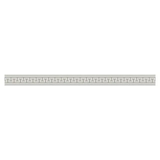 A.S. Création Borte selbstklebend Mäander 5 m x 4 cm Grau-Metallic