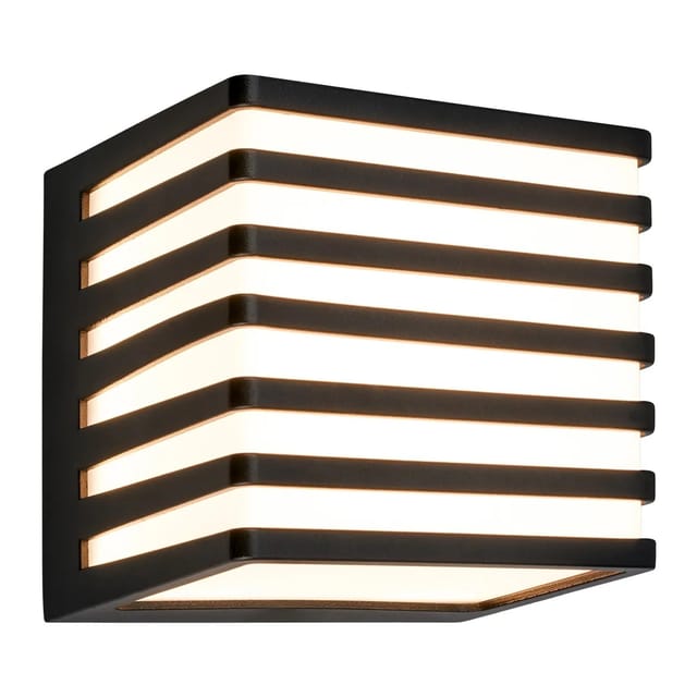 Telefunken LED-Outdoor-Wandleuchte IP54 11 cm x 11 cm x 10,5 cm Schwarz