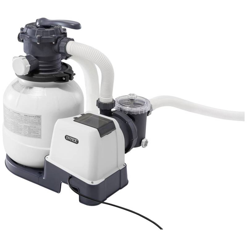 [gebraucht] B-ware Intex Sandfilteranlage Sx2100 Poolpumpe Krystal Clear 4,7m³/h Weiß Effizient