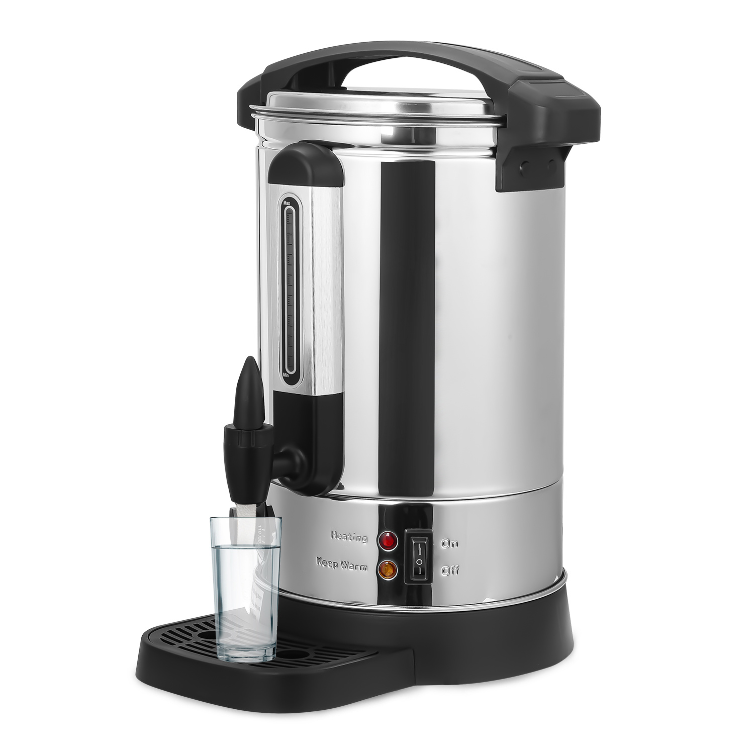 Jiubiaz Glühweinkocher 8 L Edelstahl 304, 1500 W, 30–110 °c, Zapfhahn Und Abnehmbare Tropfschale
