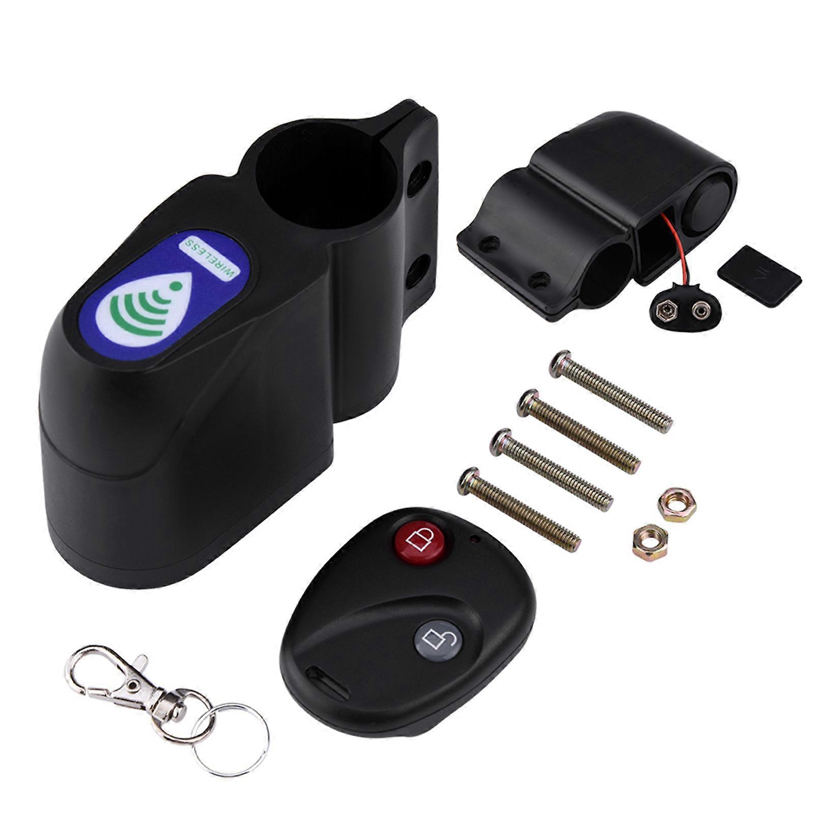 Schwarzes Abs-gehäuse Mit Drahtloser Fernbedienung, Vibrationsalarm, Diebstahlsicherung