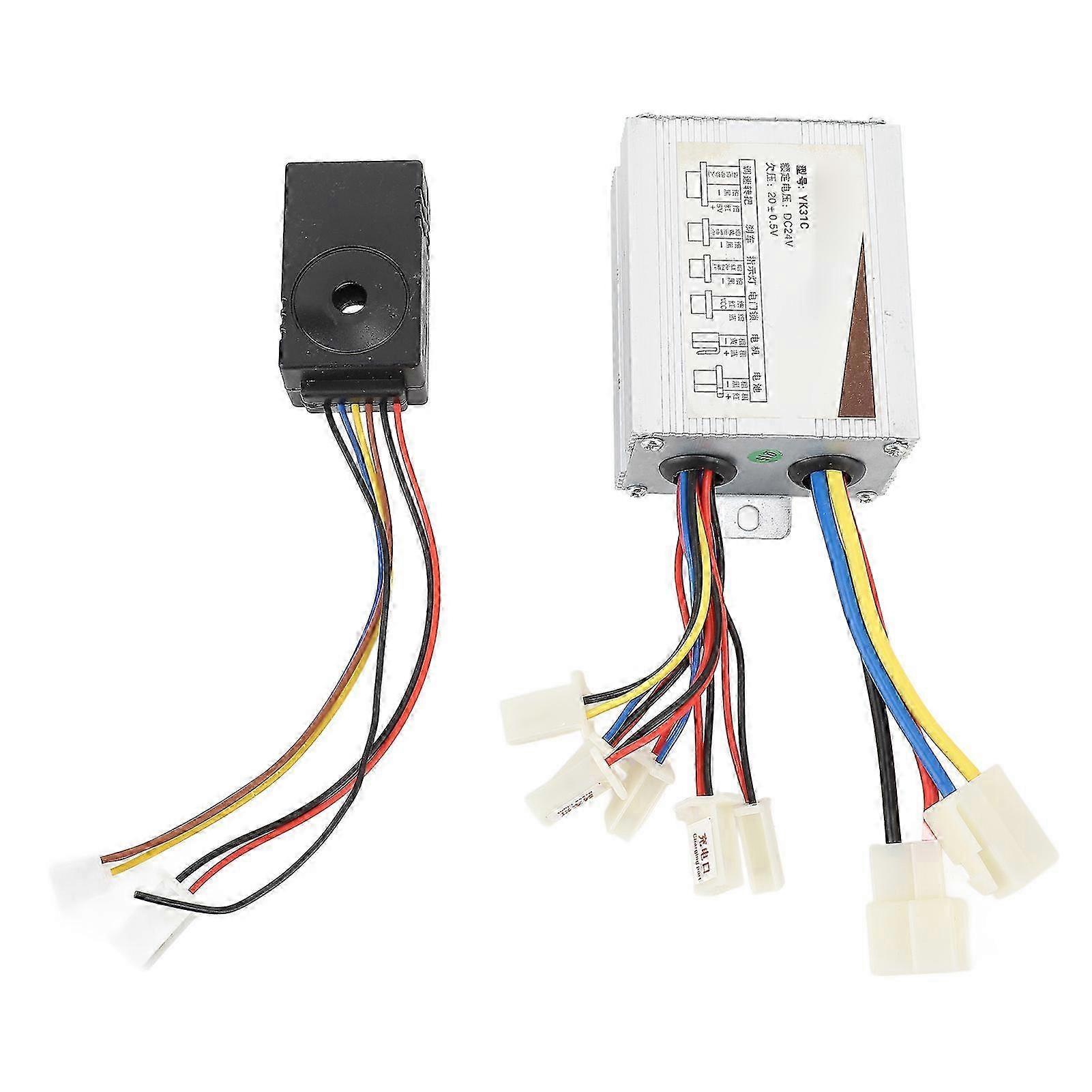 Alarmanlage-controller-set Für Elektrofahrräder, 24 V, 500 W Motorsteuerung, Drahtlose Fernbedienung, Diebstahlsicherungssystem Mit 2 Schlüsseln Für Elektrofahrräder