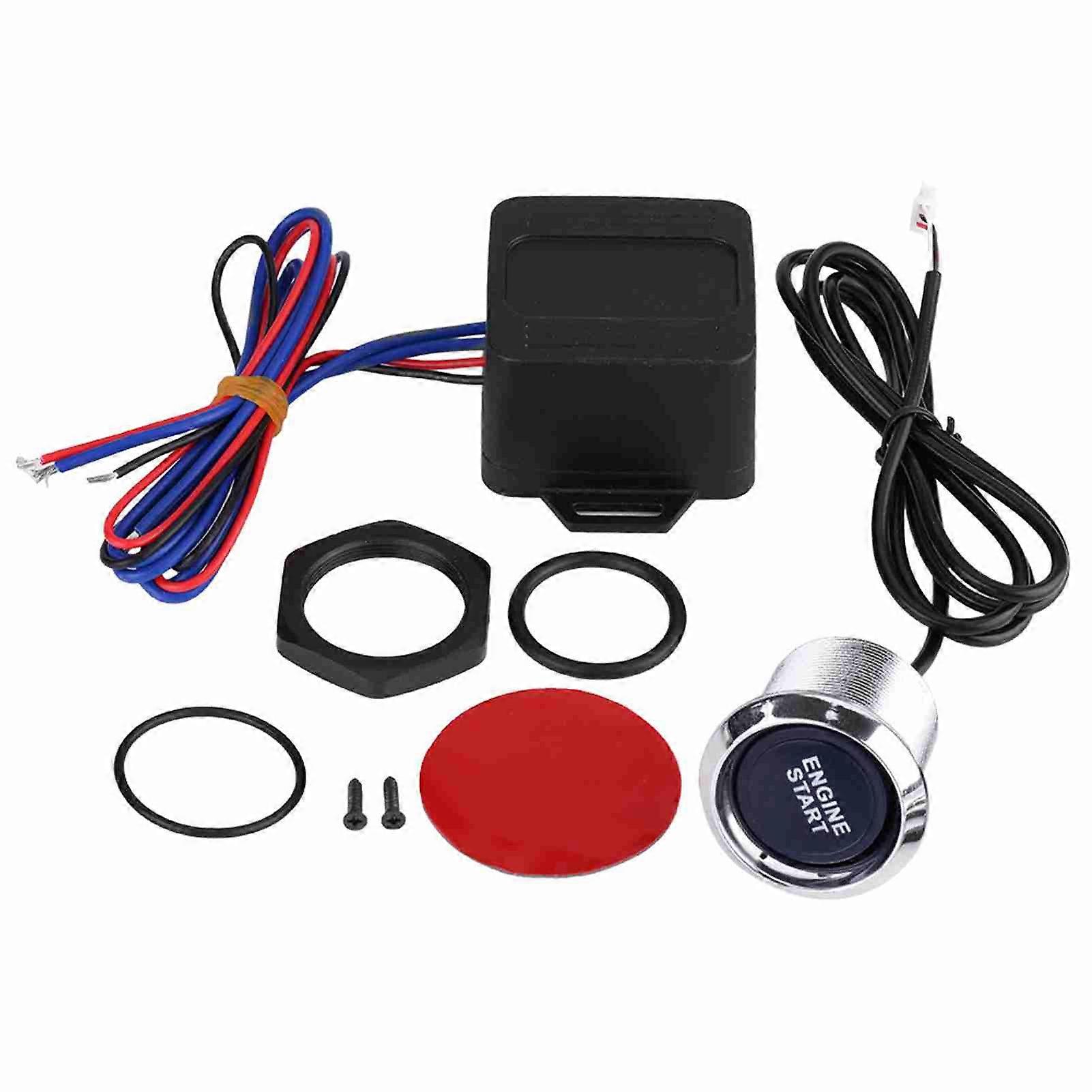 Universeller 12v-kfz-startknopfschalter Mit Blauer Led