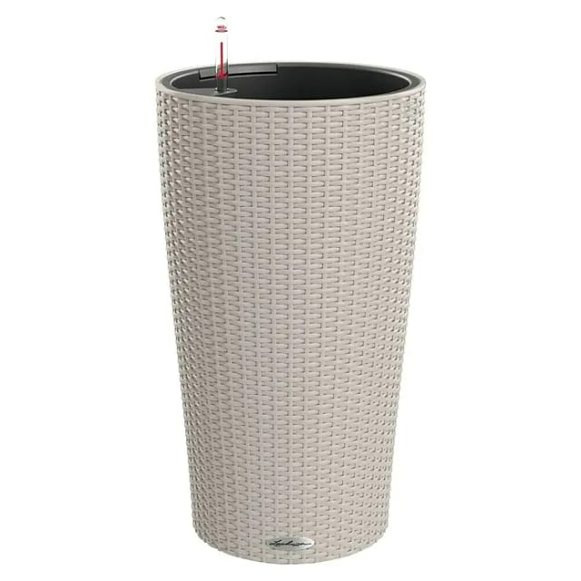Lechuza® Pflanzsäule Cilindro Cottage Sandbraun Ø 23 cm Erdbewässerungssystem