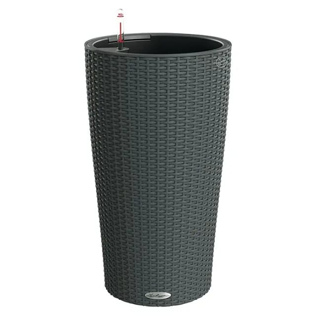 Lechuza® Pflanzsäule Cilindro Cottage Granit Ø 23 cm integr. Bewässerungssystem