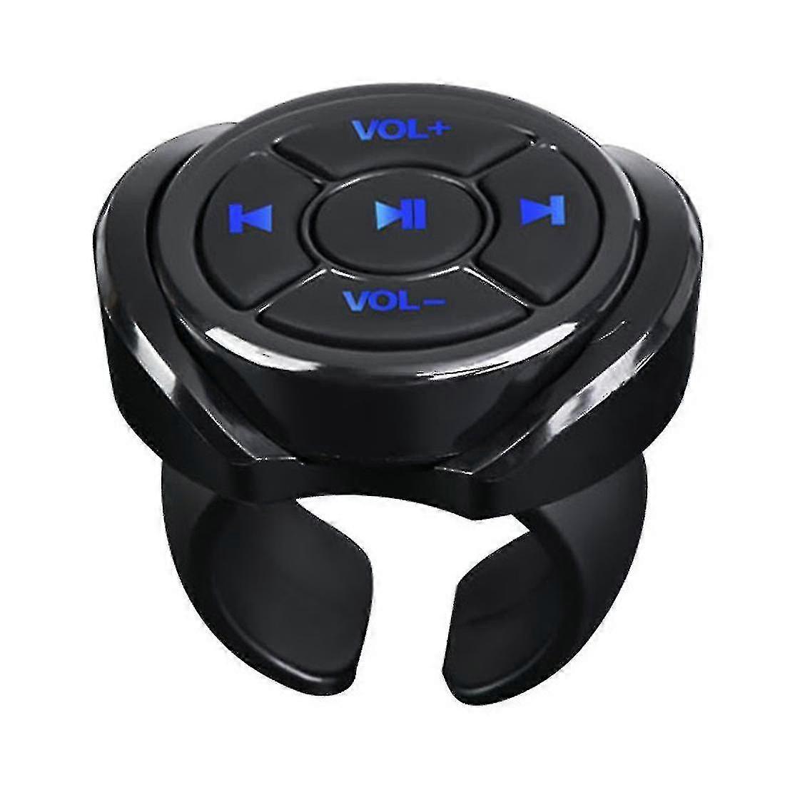 Kabellose Bluetooth-fernbedienung Mit Tasten Zur Musikwiedergabe Am Auto-, Motorrad- Oder Fahrradlenkrad