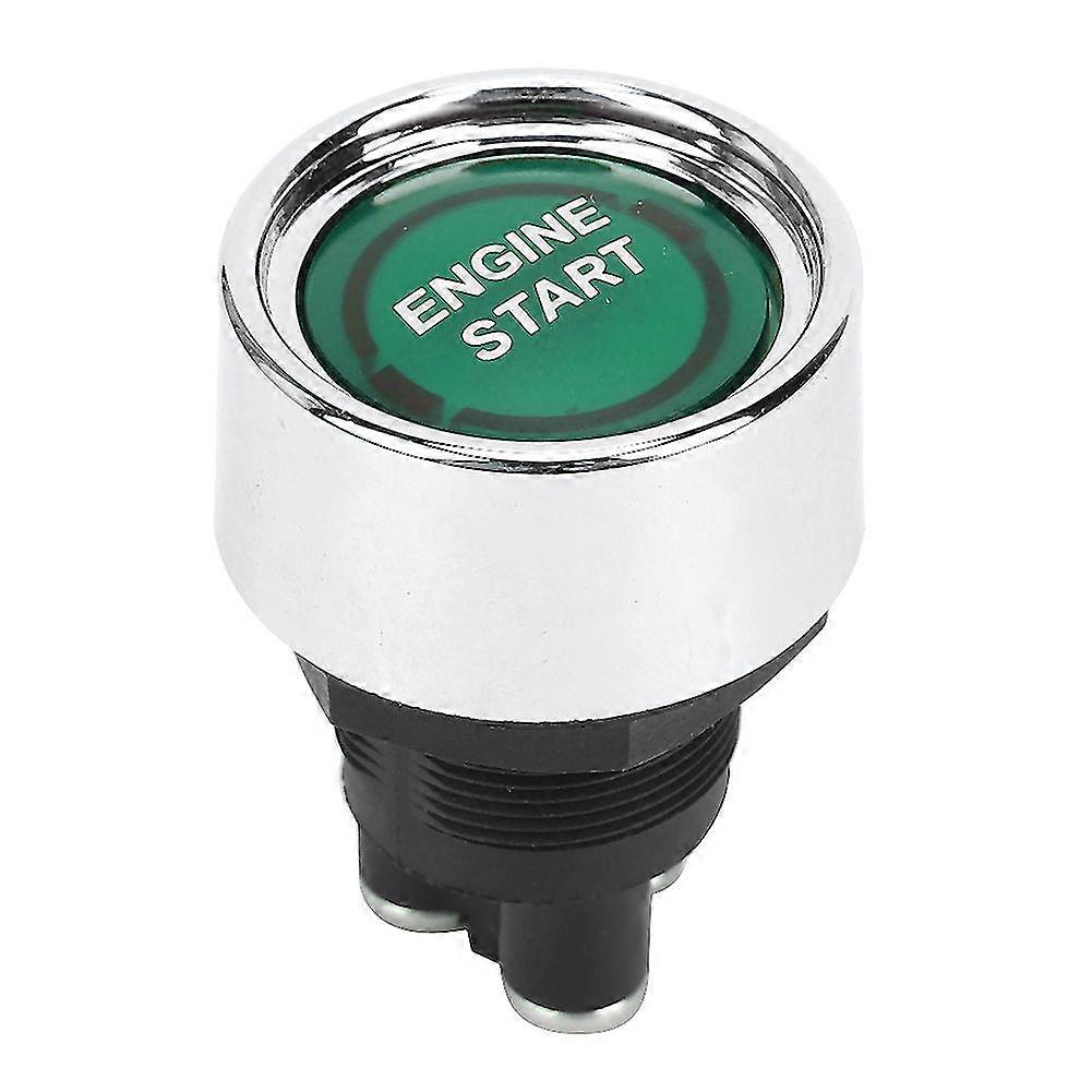 Led-motorstartschalter, Zündstarter, Motorstart-stopp-knopf Für Wohnmobile, Rennwagen, Grün