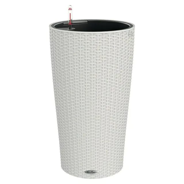 Lechuza® Pflanzsäule Cilindro Cottage Lichtgrau Ø 32 cm Erdbewässerungssystem