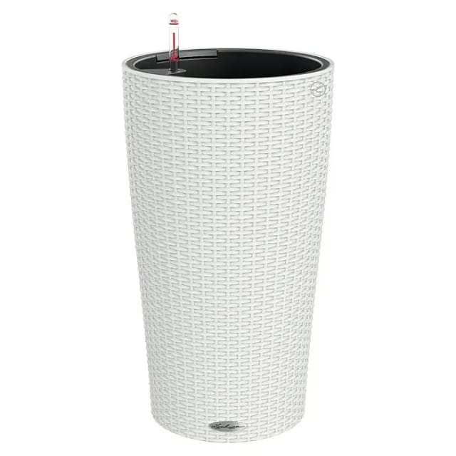 Lechuza® Pflanzsäule Cilindro Cottage Weiß Ø 32 cm integr. Erdbewässerungssystem