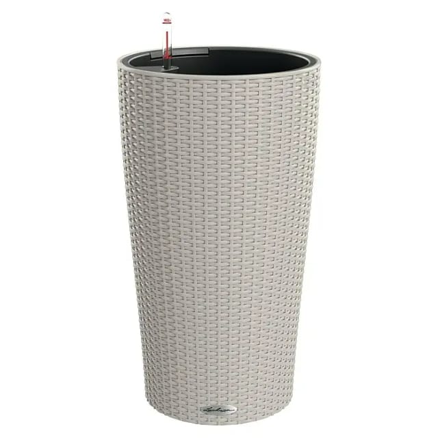 Lechuza® Pflanzsäule Cilindro Cottage Sandbraun Ø 32 cm Erdbewässerungssystem