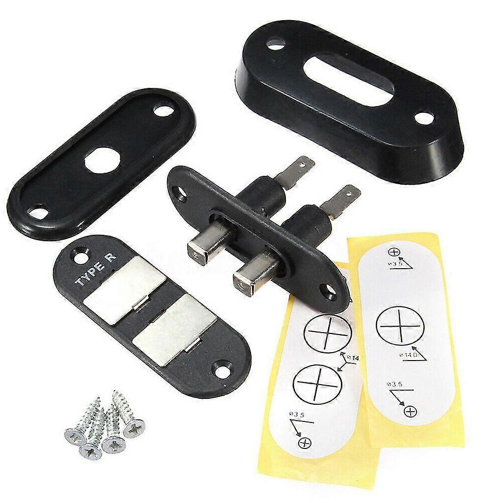1 Set P-3 Schwarzes Schiebetür-kontaktschalter-set Für Zentralverriegelungssysteme Von Transportern Und Autoalarmanlagen-zubehör