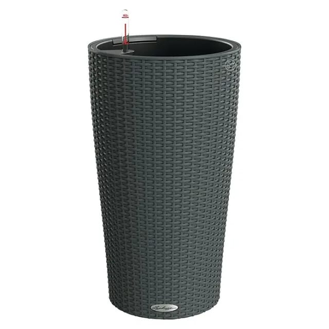 Lechuza® Pflanzsäule Cilindro Cottage Granit Ø 32 cm Erdbewässerungssystem