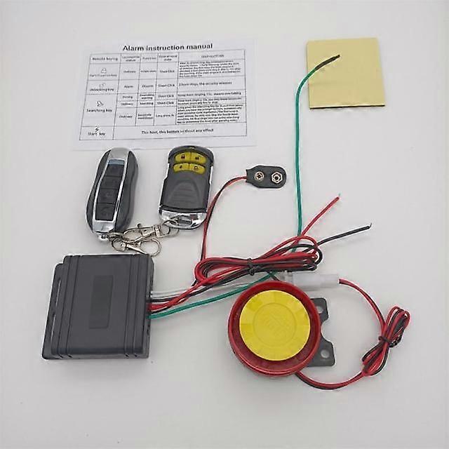 12v Auto-hochleistungssirene Sicherheitsalarmsystem Motorrad-alarmsystem Fernbedienung Diebstahlschutz Motorrad-alarmsystem