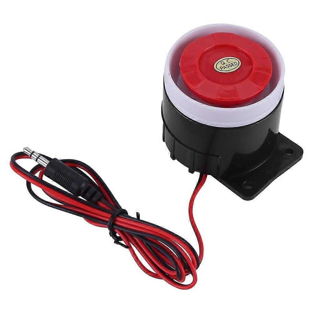 12v Alarmsirene, 110db Laut, Rotes Sicherheitshorn Für Fahrzeuge Und Tore, Kabelgebunden (gleichstrom).