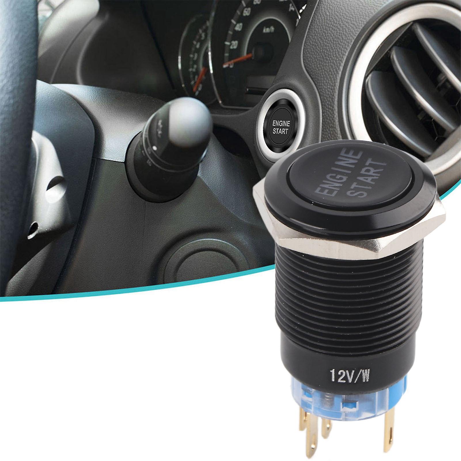 12v Wasserdichter Auto-motorstart-druckknopfschalter Mit 19mm Led