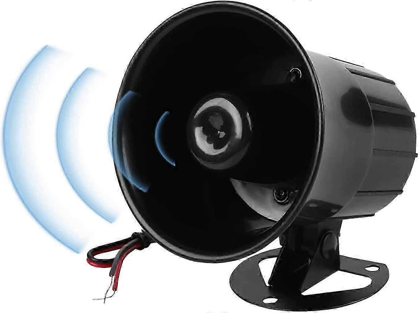 120 Db Dc 12v Alarmsirene Mit Lautsprecher, Summer-alarmsirene, Kabelgebundene Alarmsirene, Sicherheitshorn Für Den Innen- Und Außenbereich