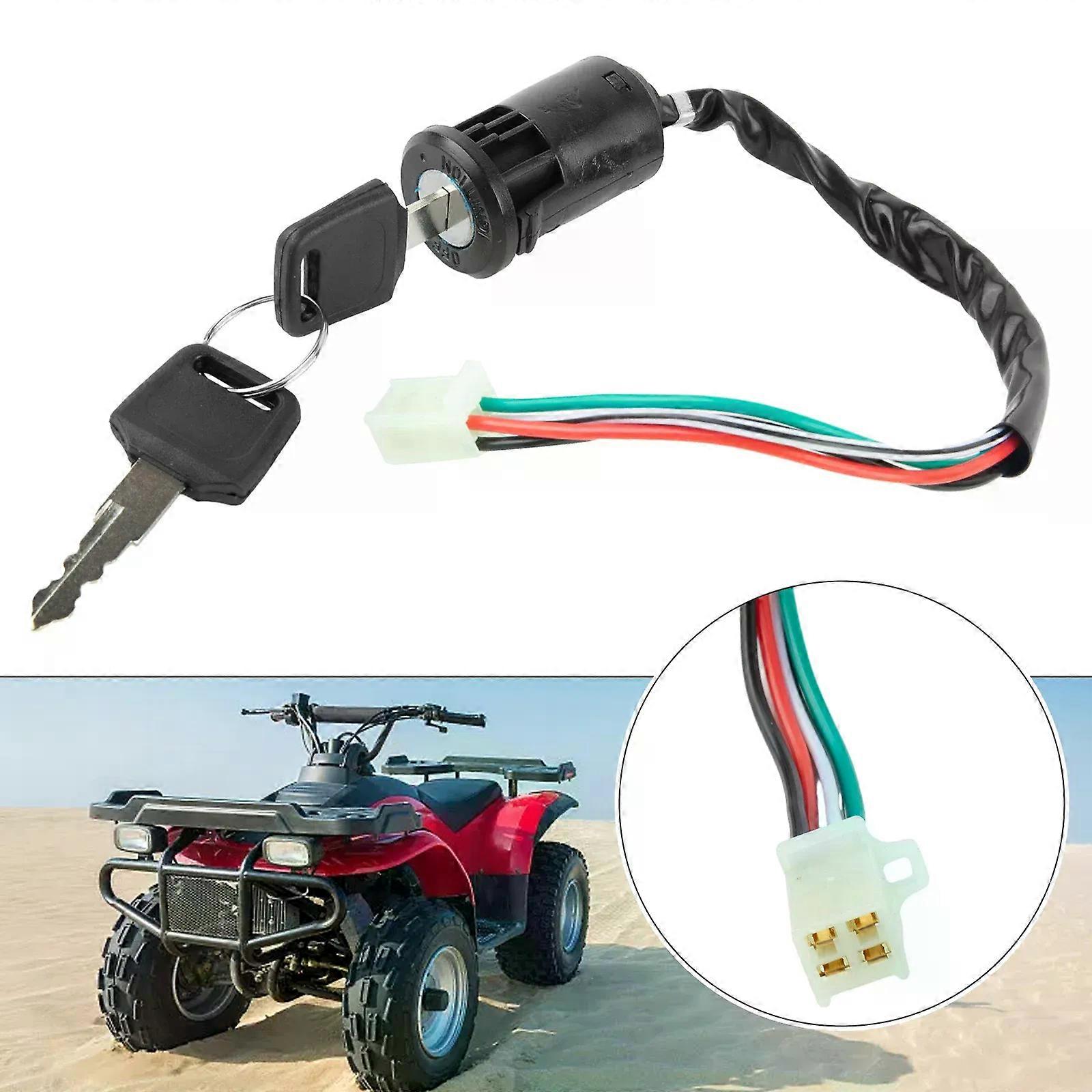 Zündschalter + Schlüssel Für Motorrad, Roller Und Quad, Dirtbike, Atv, Ein/aus-schalter Aus Kunststoff, Universelles Ersatzteil