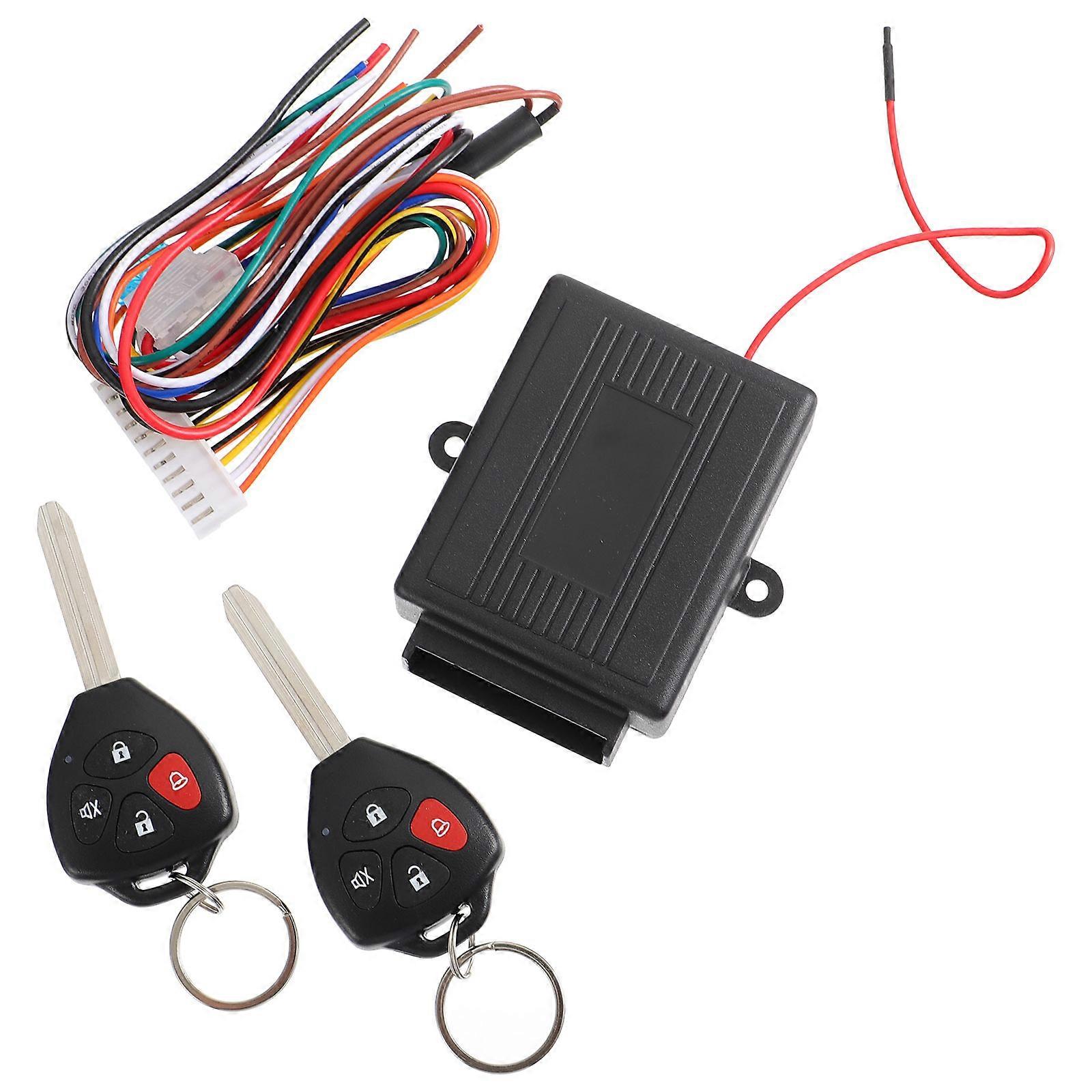 1 Set 12v Auto-alarmanlage Mit Motor-diebstahlsicherung Und Teleschalter