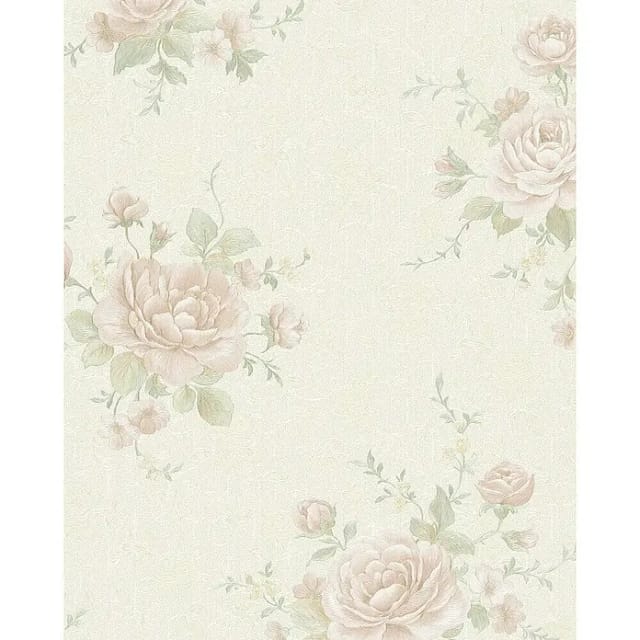 Marburg Vliestapete Floral Rosen Beige-Pearl 10,05 m x 0,53 m FSC®