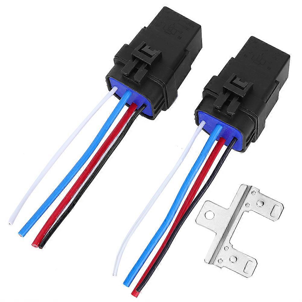 1 Set 12v Dc 40a 4-pin Kfz-relaiskabel Wasserdicht Integrierte Kfz-buchse Yemaa