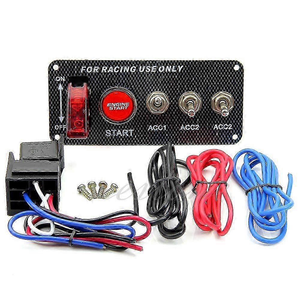 Rennwagen 12v Zündschalterpanel Motorstart-druckknopf Led-kippschalter 25-26