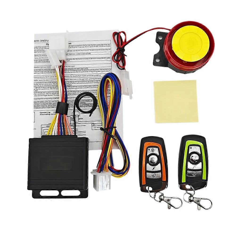 12-v-gleichstrom-motorradalarmanlage, Diebstahlsicherung, Sicherheitsalarmsystem Mit 120 Db Und Integriertem Vibrationssensor