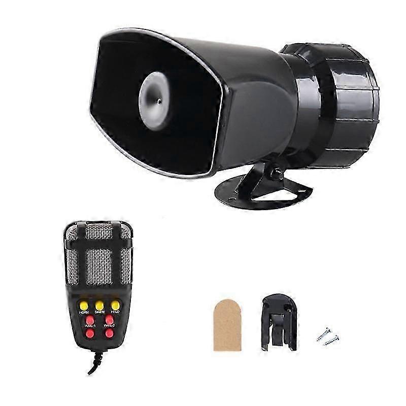 Exquisite 12v 7-sounds 120db Drahtlose Elektronische Sirene Laute Auto-warnsirene Feuerhupe Autozubehör