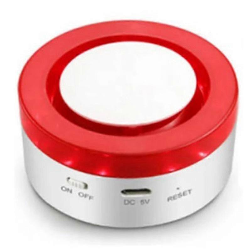 Tuya Smart-sirenenalarm Mit Blitzlicht Und 100 Db Lautem Ton Zur Abschreckung Von Dieben (kompatibel Mit Alexa)