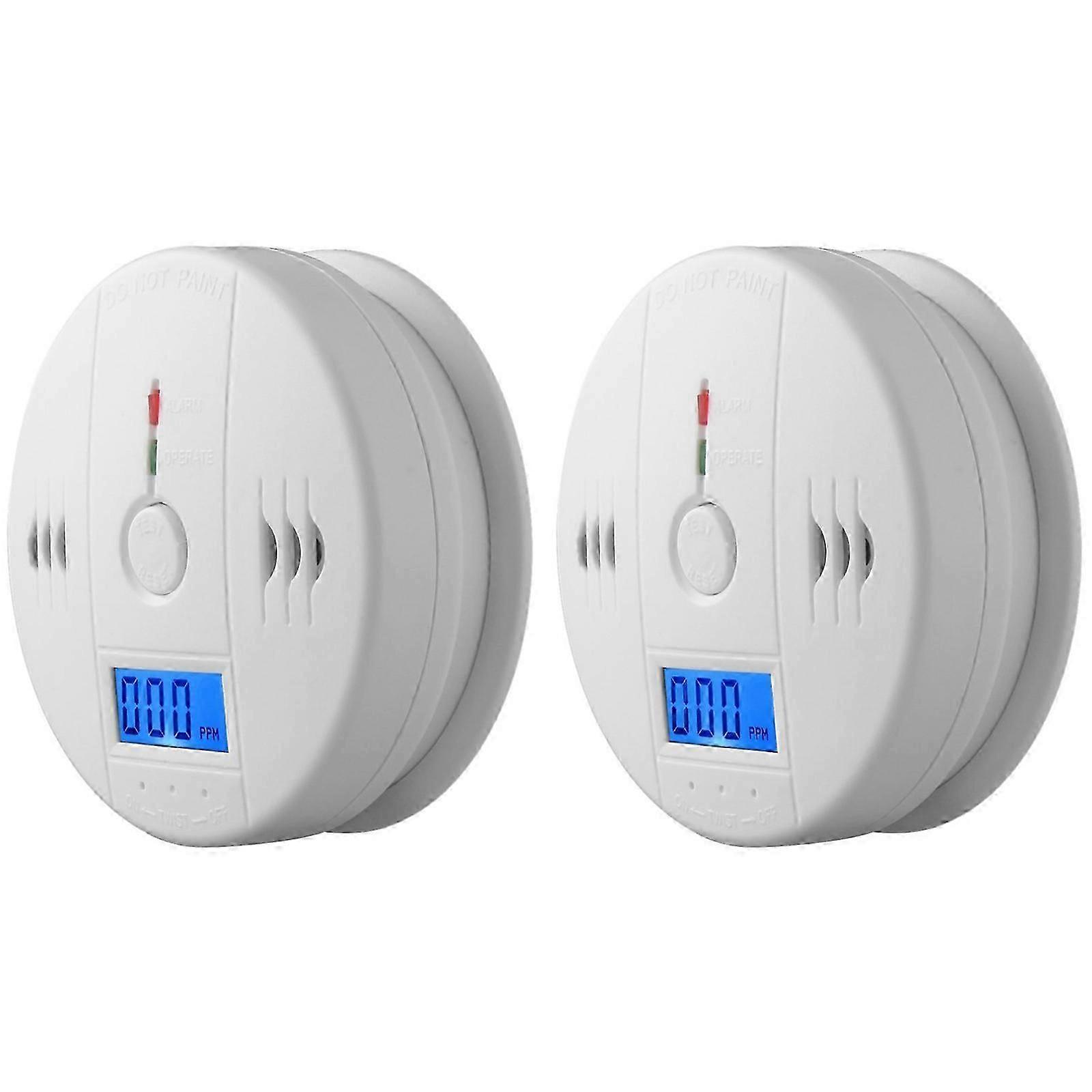 Kohlenmonoxidmelder Mit Lcd-anzeige Und 80 Db Alarmlautstärke, Einfache Installation Und Bedienung