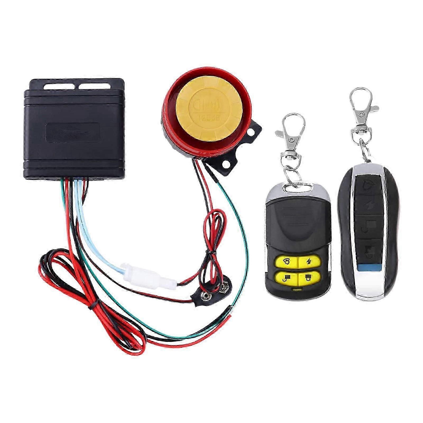 12v Auto-hochleistungssirene Sicherheitsalarmsystem Rc Diebstahlsicherung Motorrad Fahrrad [jkw]
