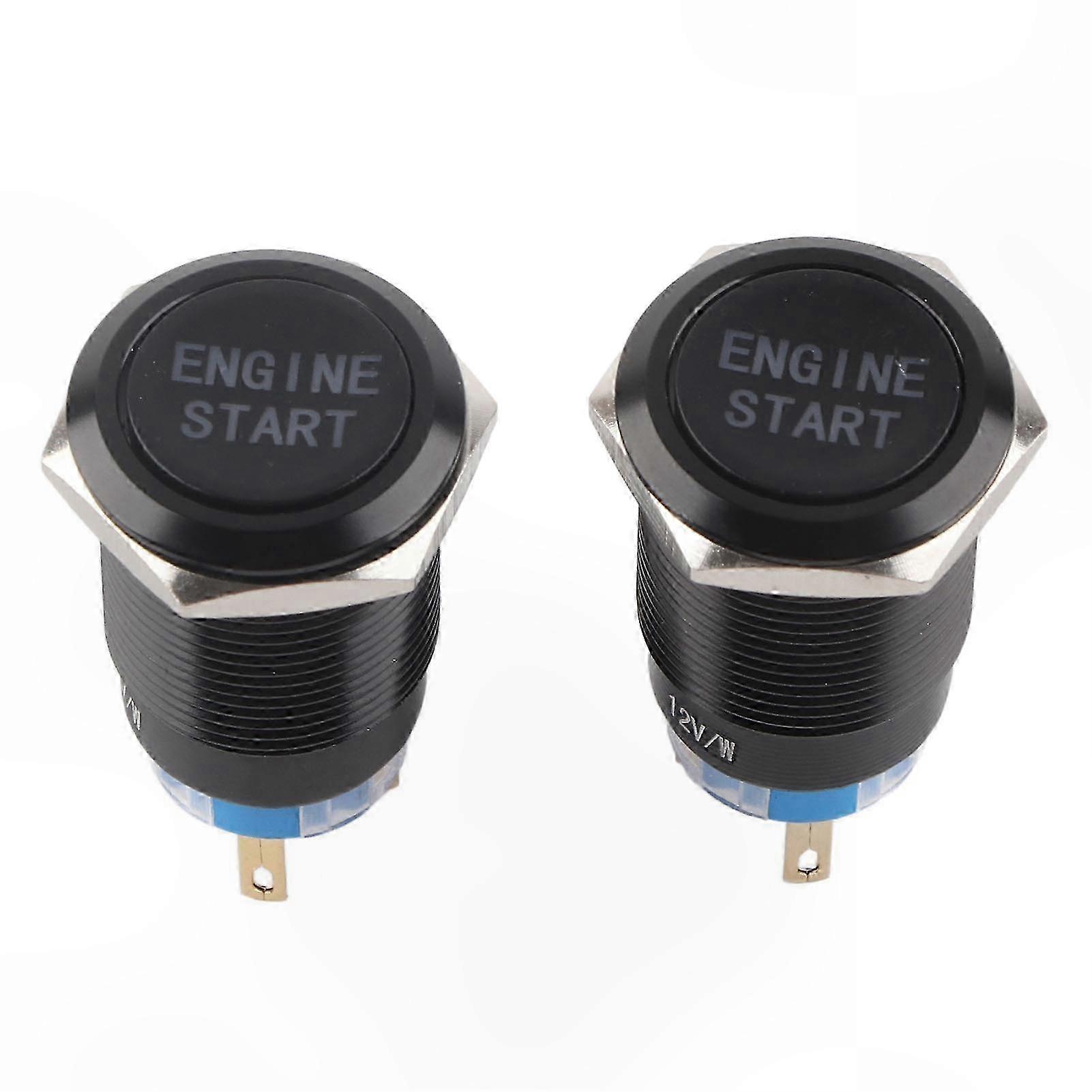 Wasserdichter 12v-druckknopf-motorstartschalter/zündstarter Aus Schwarzer Zinklegierung