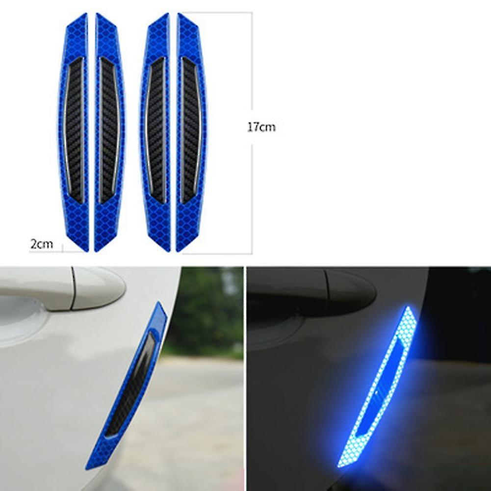 4-teiliges Set Autotüraufkleber, Universal-sicherheitswarnband, Reflektierendes Klebeband Für Autostoßstangen