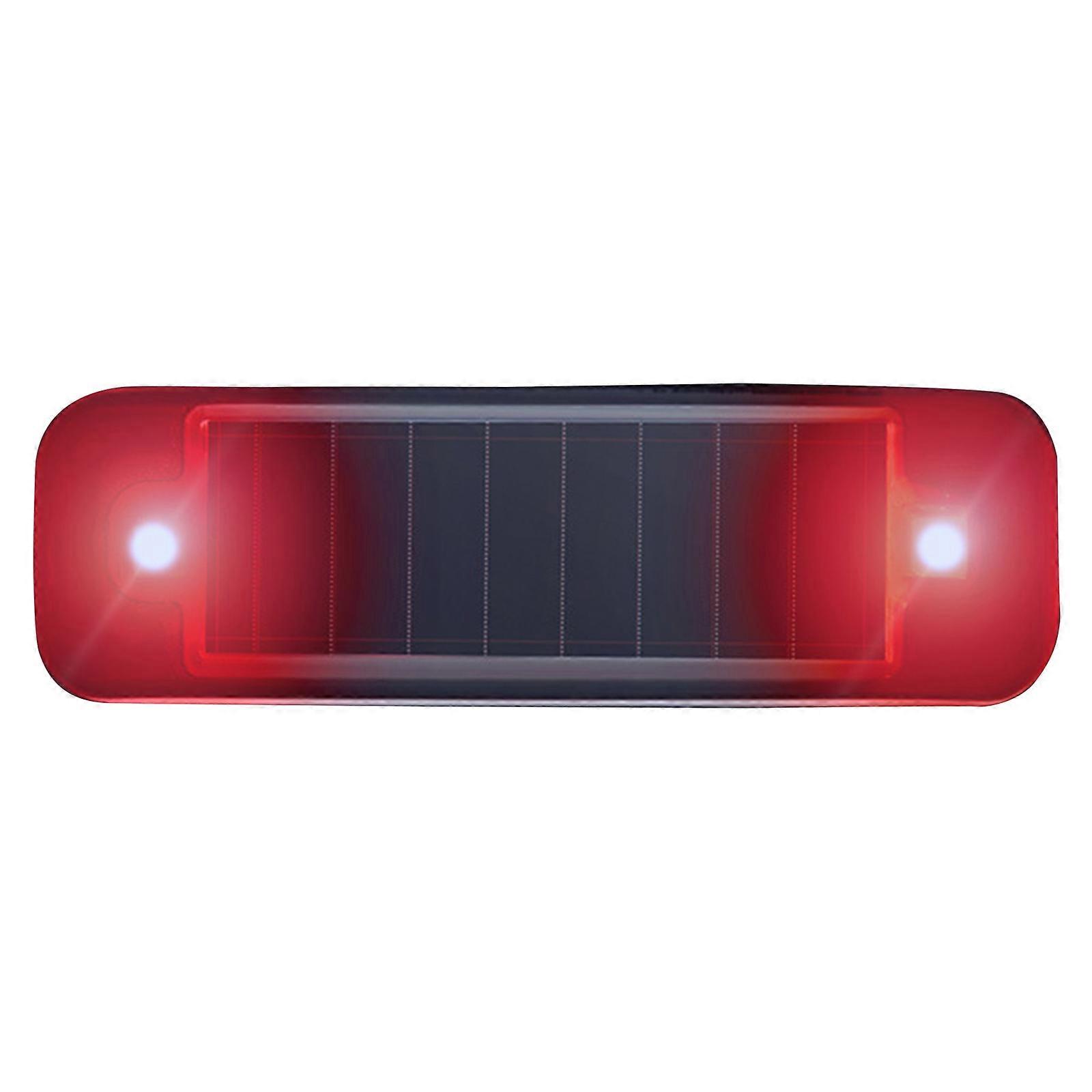 Led-solar-warnleuchte Für Autos, Blinkende Alarmleuchte, Diebstahlwarnleuchte, Led-leuchte Für Autodach, Außensicherheit, Langlebig, Schwarz