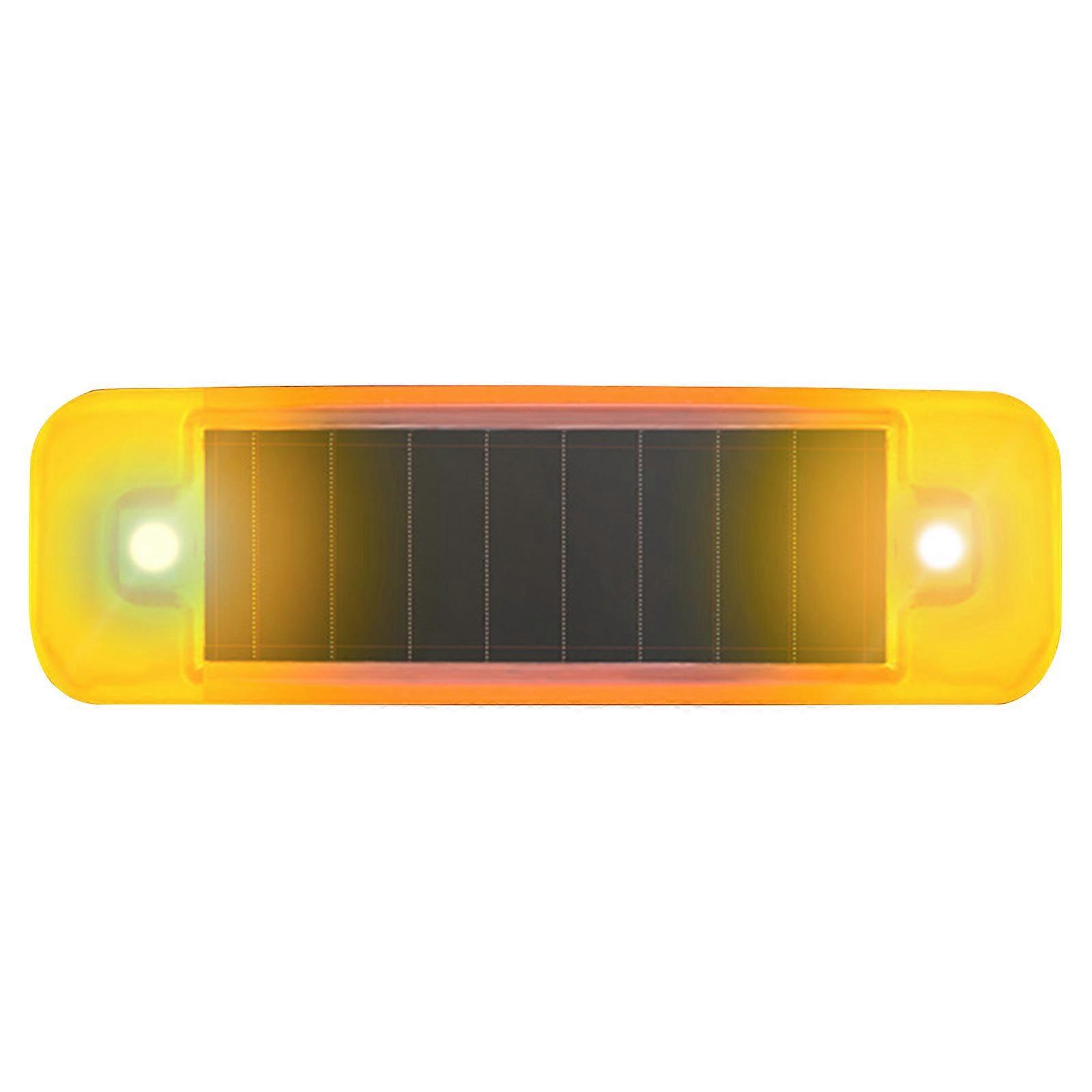 Led-solar-warnleuchte Für Autos, Blinkende Alarmleuchte, Diebstahlwarnleuchte, Led-licht Für Autodach, Außensicherheit, Langlebiges Orange