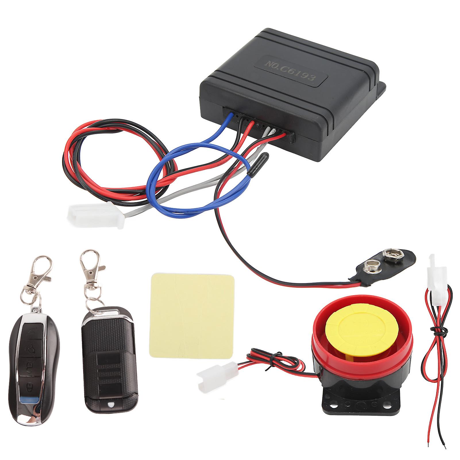 Motorrad-alarmanlage Mit Diebstahlschutz, Drahtloser Vibrationsalarm, Universell Für Roller Und Motorräder, Einstellbare Empfindlichkeit, Fernbedienung