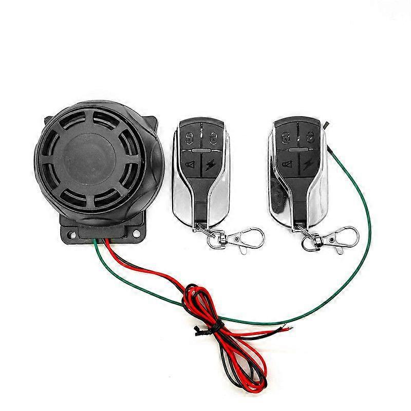 Motorrad-diebstahlalarmanlage Mit Sicherheitssirene, Zwei Fernbedienungen Und Akustischen Warnsignalen (12 V, Universell)