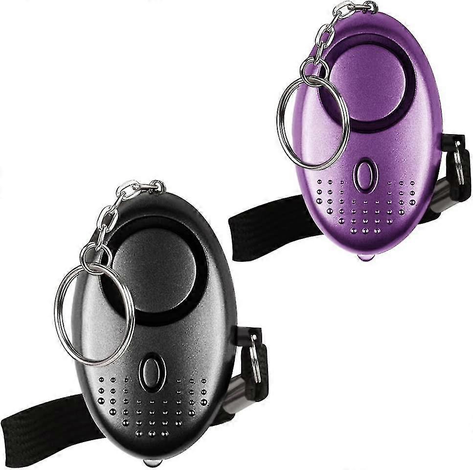 Persönlicher Notrufalarm [2er-pack] Scream Safesound Sicherheitsalarm 130db Led-taschenlampe Für Kinder/frauen/senioren/schüler Selbstverteidigung Und Sicheren Schutz