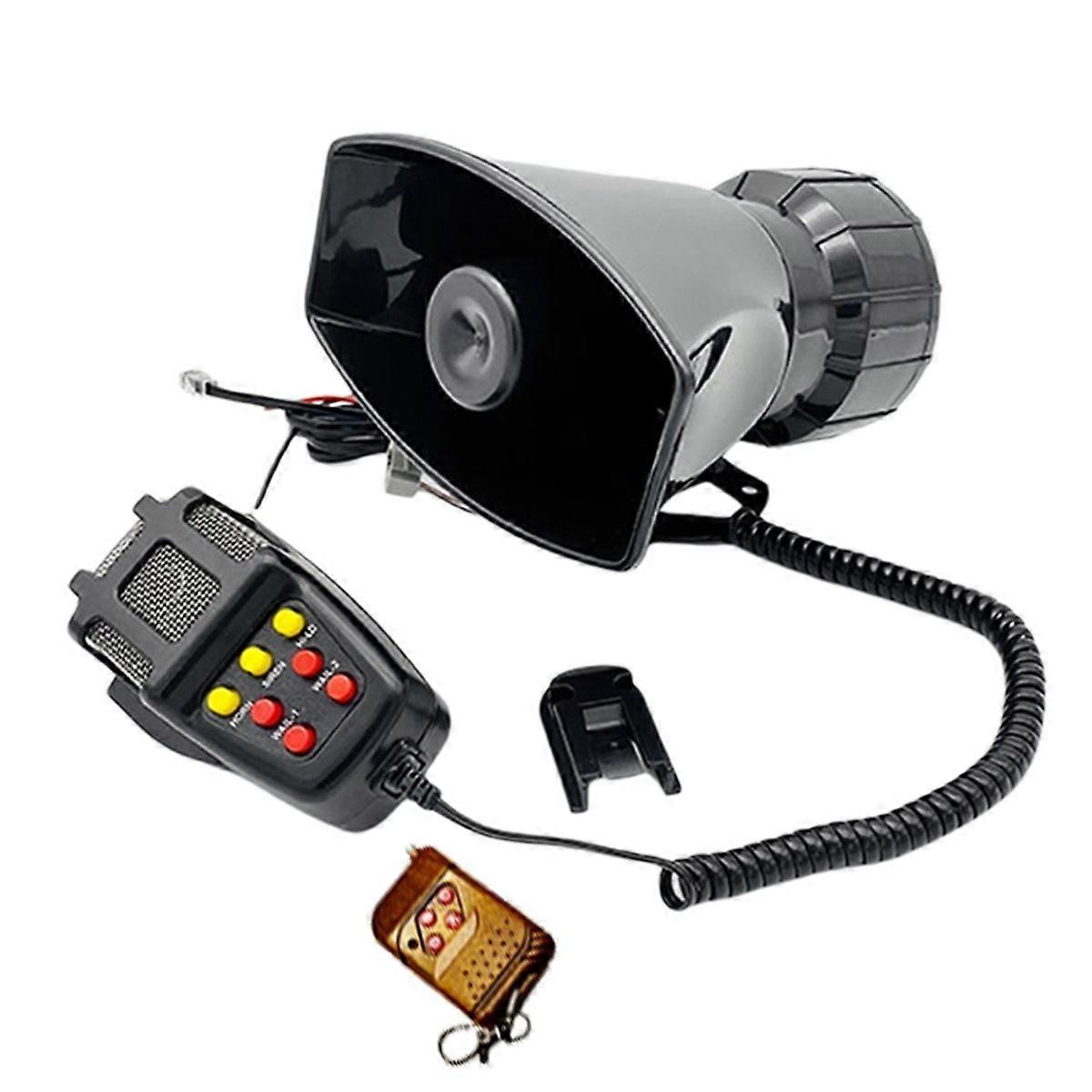 12v Auto-alarmhupe Mit 7 Tönen, Drahtloser Fernbedienung, Alarmhupe Für Motorräder Und Getunte Fahrzeuge