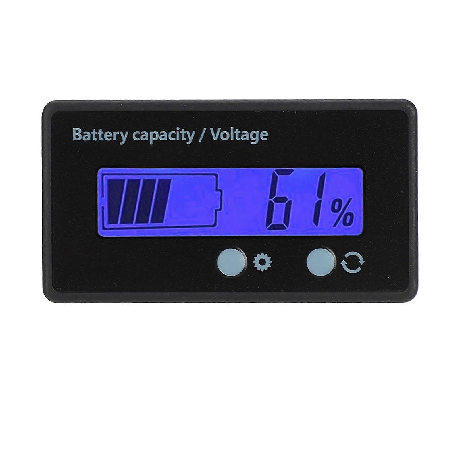 Gy-6gs Batterieleistungs-lcd-display-spannungsmesser 12-84v Mit Lichtalarmfunktion (blaues Licht)