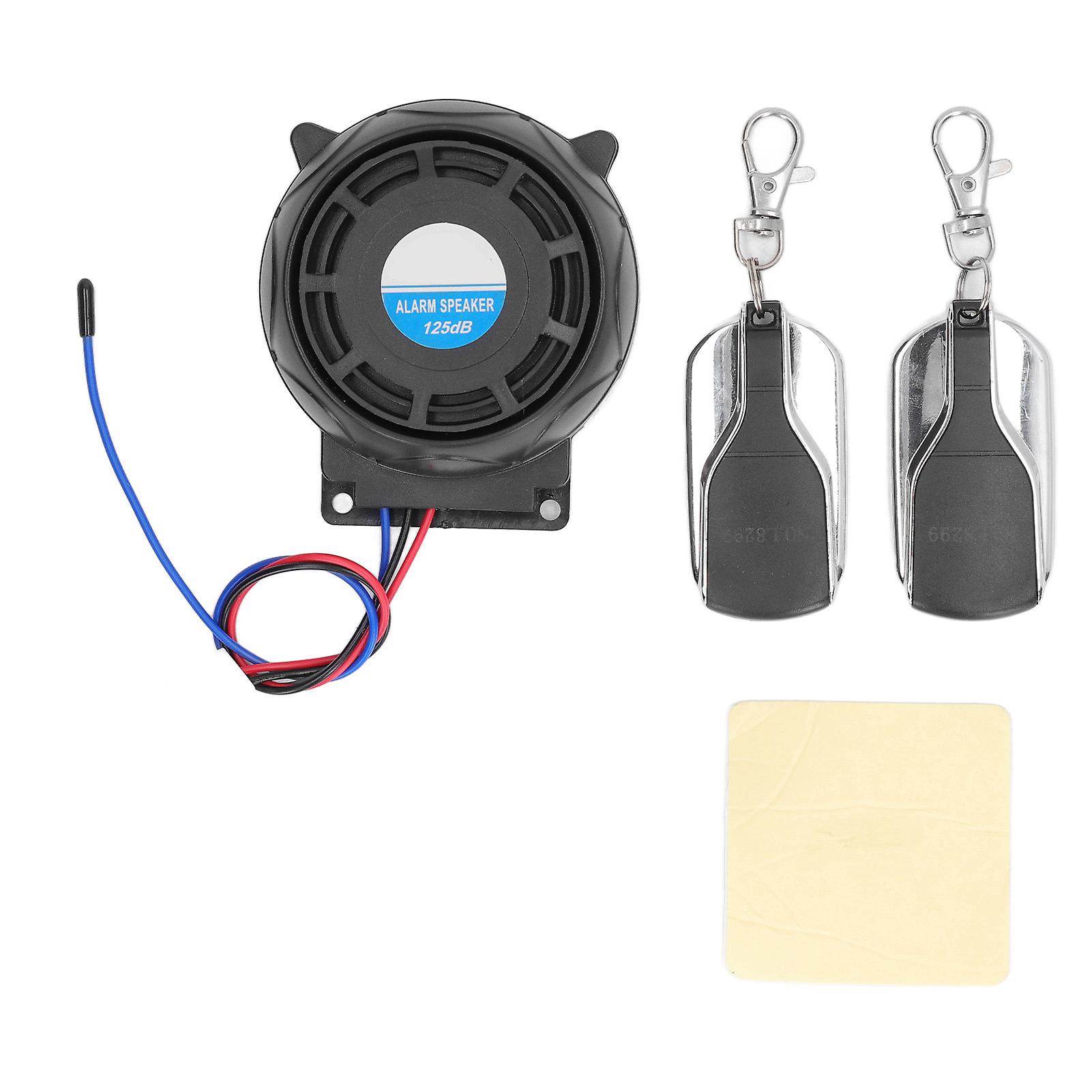 Motorrad-sicherheitsalarmanlage Diebstahlsicherung 2 Fernbedienungen 12v Wasserdicht Universal Für Motorräder