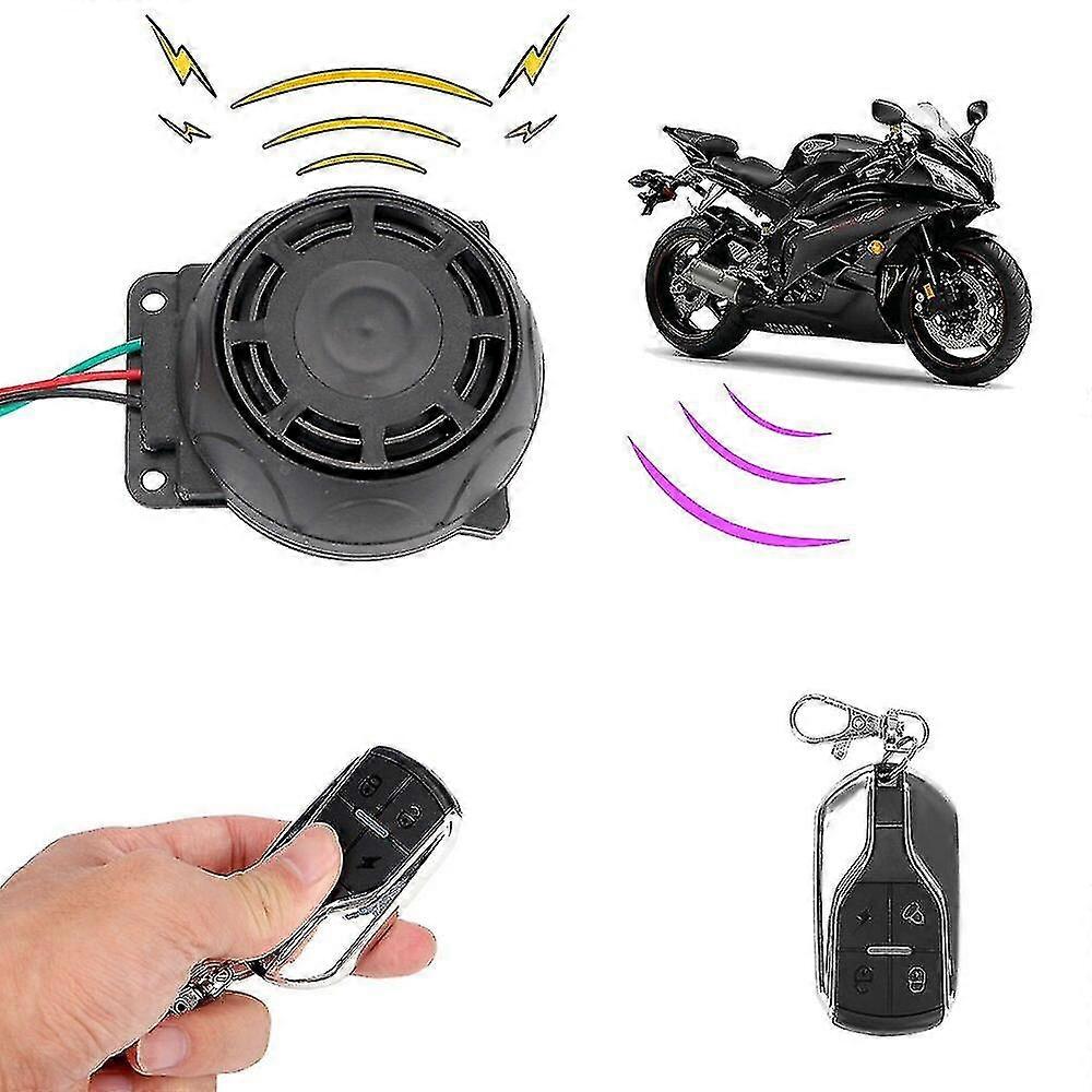 Motorrad-alarmanlage, Sicherheitssystem Für Fahrräder Und Roller, Alarmanlage Mit Zwei Fernbedienungen, Motorraddiebstahlschutz, 12 V