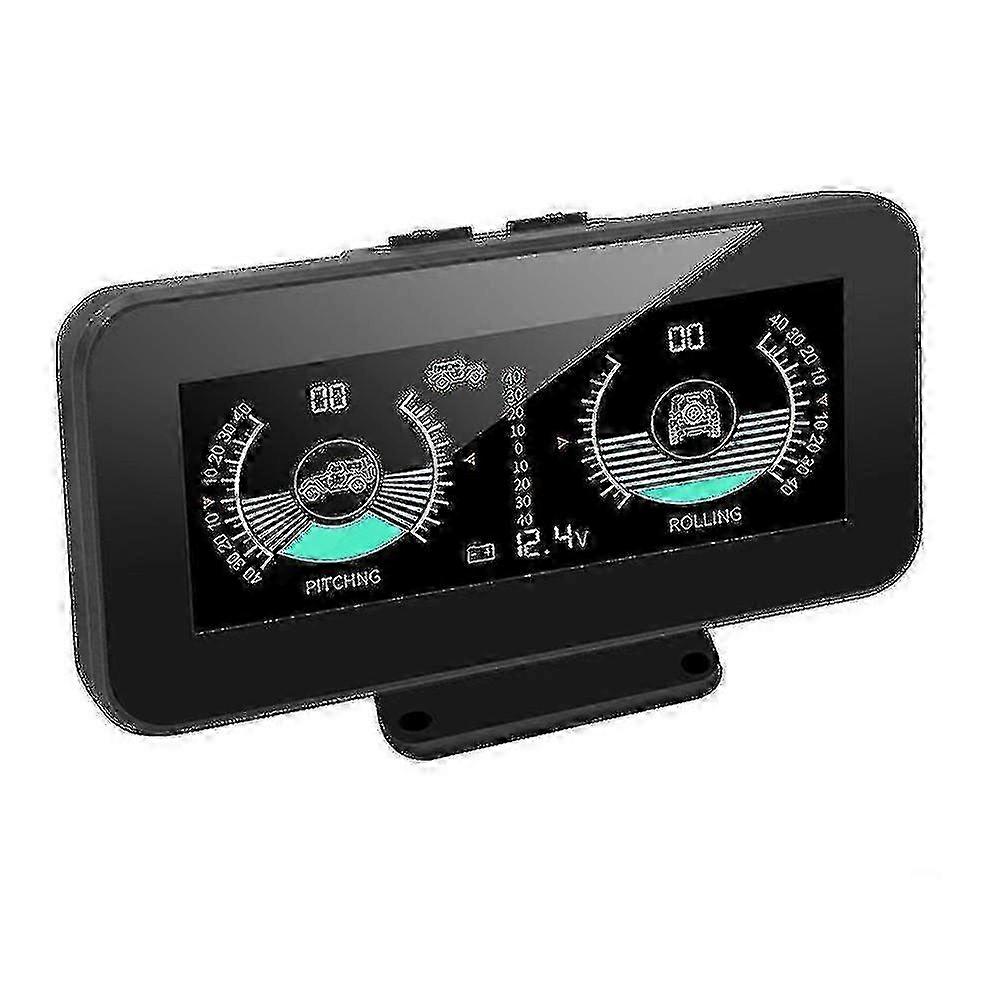 Intelligenter Digitaler Neigungsmesser Mit Hd-lcd-display, Fahrzeugneigungs- Und Nickwinkelalarm, Auto-hud Mit Spannungsüberwachung (autobahn)