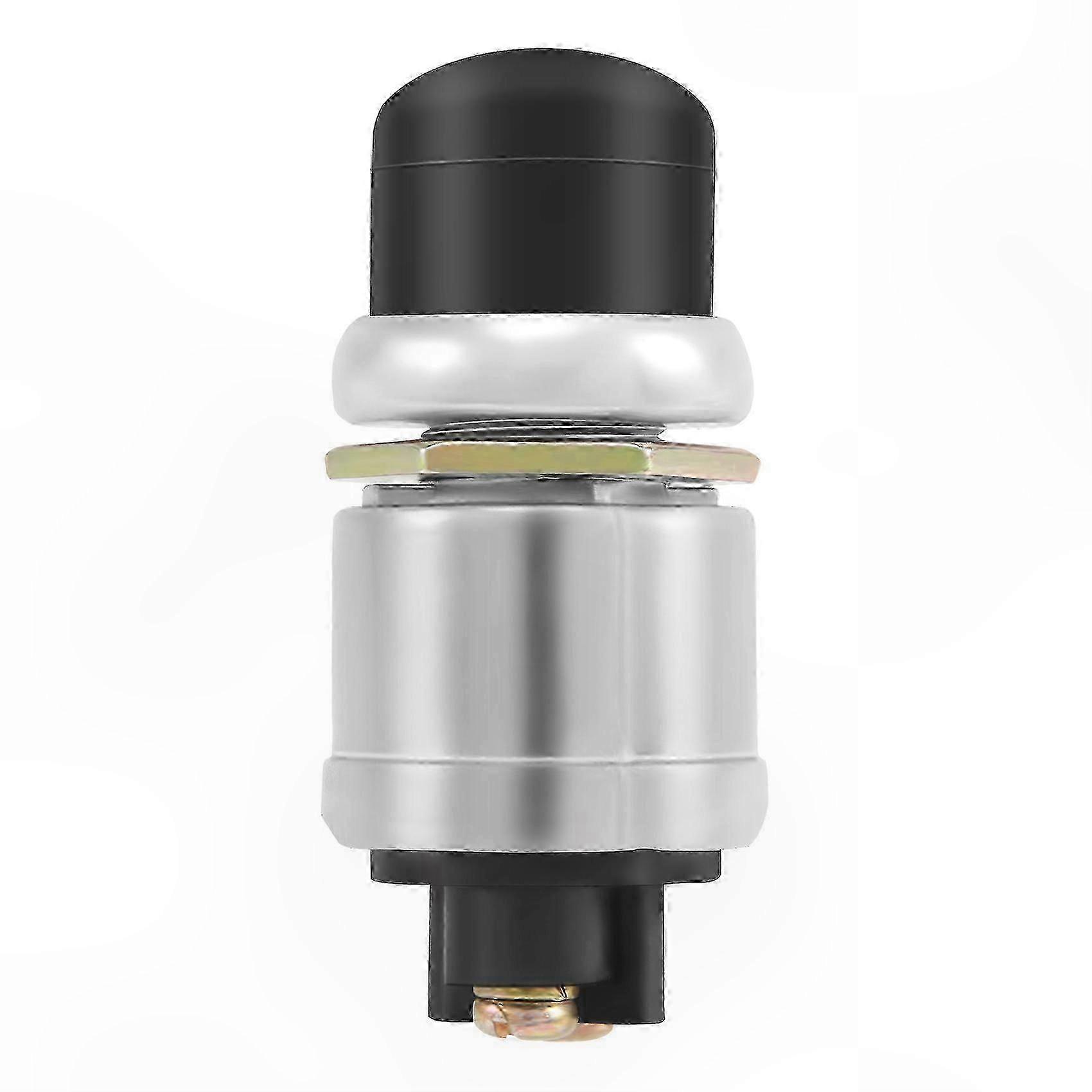 Wasserdichter 12v 50a Drucktaster Für Auto, Boot, Hupe, Motorstart – Schwarz