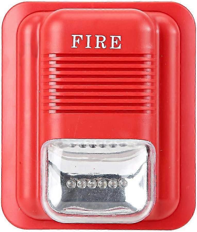 12v/24v-feuermelder, Sirenenalarm-sicherheitssystem Mit Blitzlichtsummer, 105 Db Sirenenalarm, 6 Leds