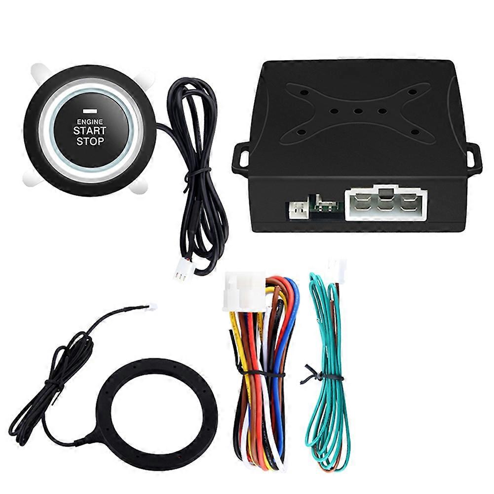 Universelle 12v-rfid-alarmanlage Für Autos Mit Start-stopp-knopf, Transponder-wegfahrsperre Und Verstecktem Diebstahlsicherungssystem
