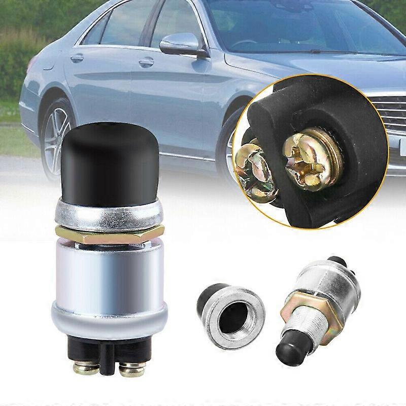 2 Stück Wetterfeste Motorstart-drucktaster 12v, Anlasser-drucktaster, Momentanstartschalter Für Auto, Lkw, Boot, Wohnmobil, Atv